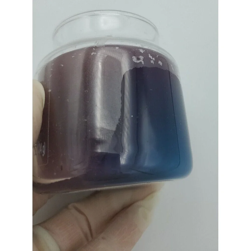 Turquoise Glass Yankee Candle Housewarmer Jar Lid 3.7oz Small Purple Fresh Sweet